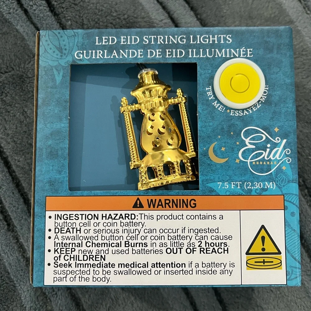 Eid LED String Lights with Stars and banners
